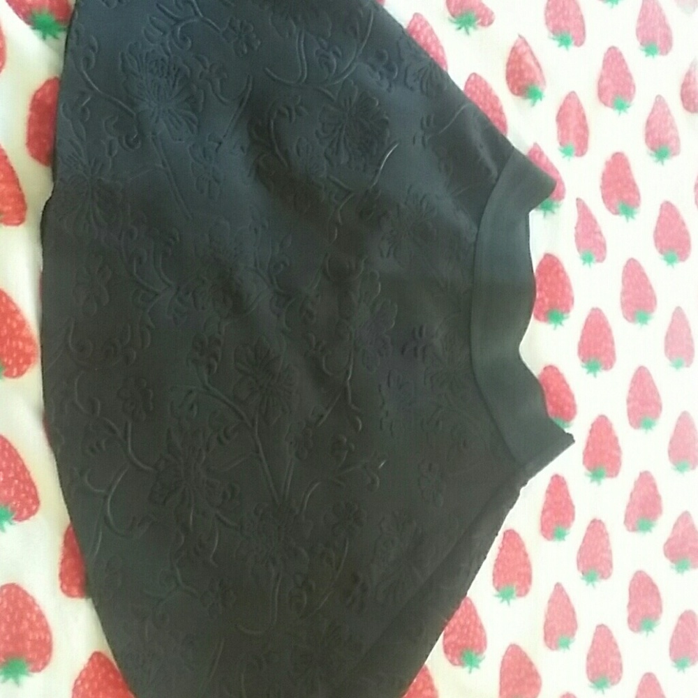 Black circle skirt